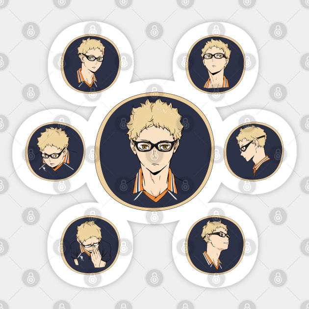 Haikyuu!! - Kei Tsukishima Sticker by InalZ